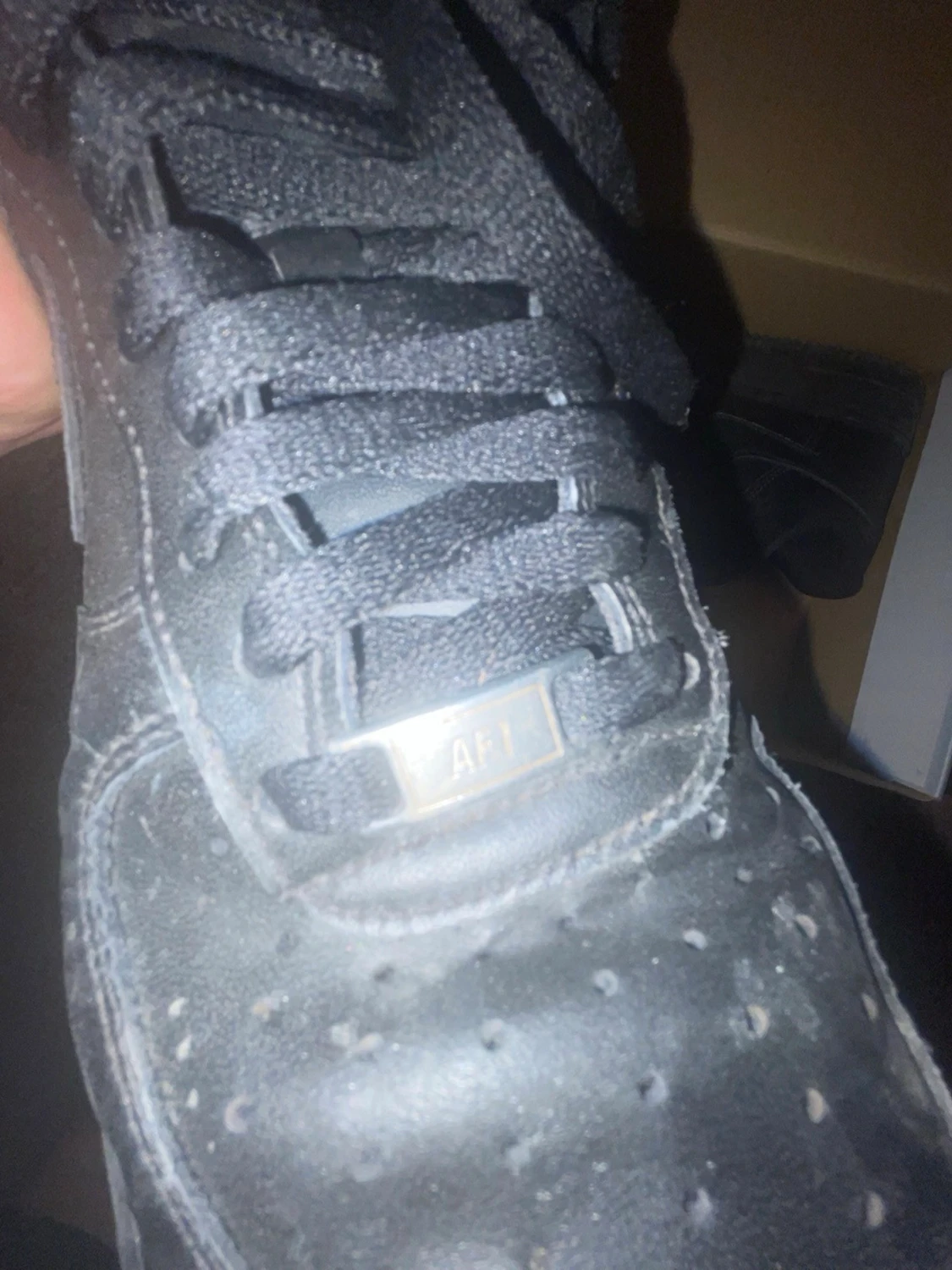 Svarta Nike Air Force 1 sneakers - 3