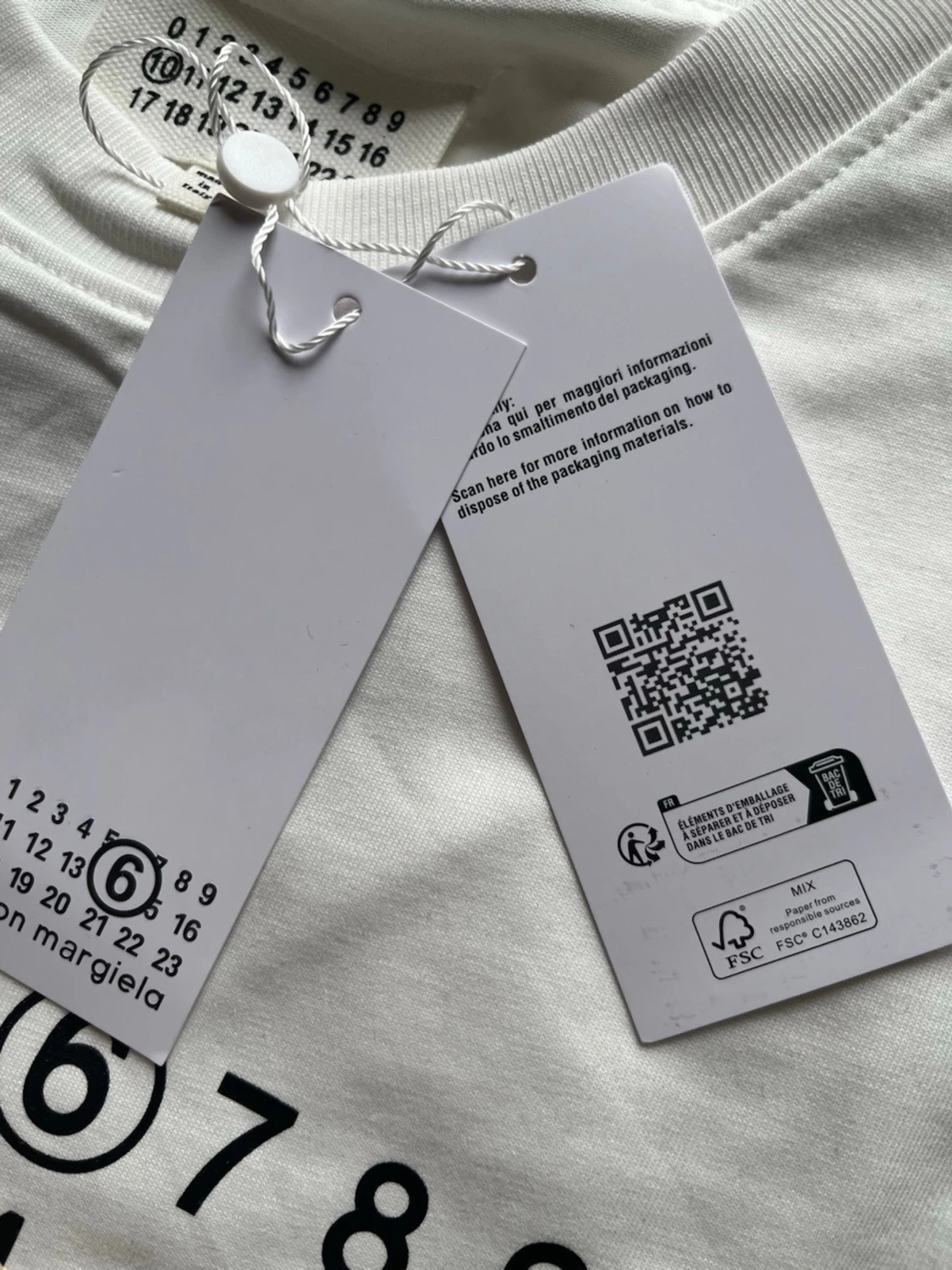 Vit Maison Margiela t-shirt - 2
