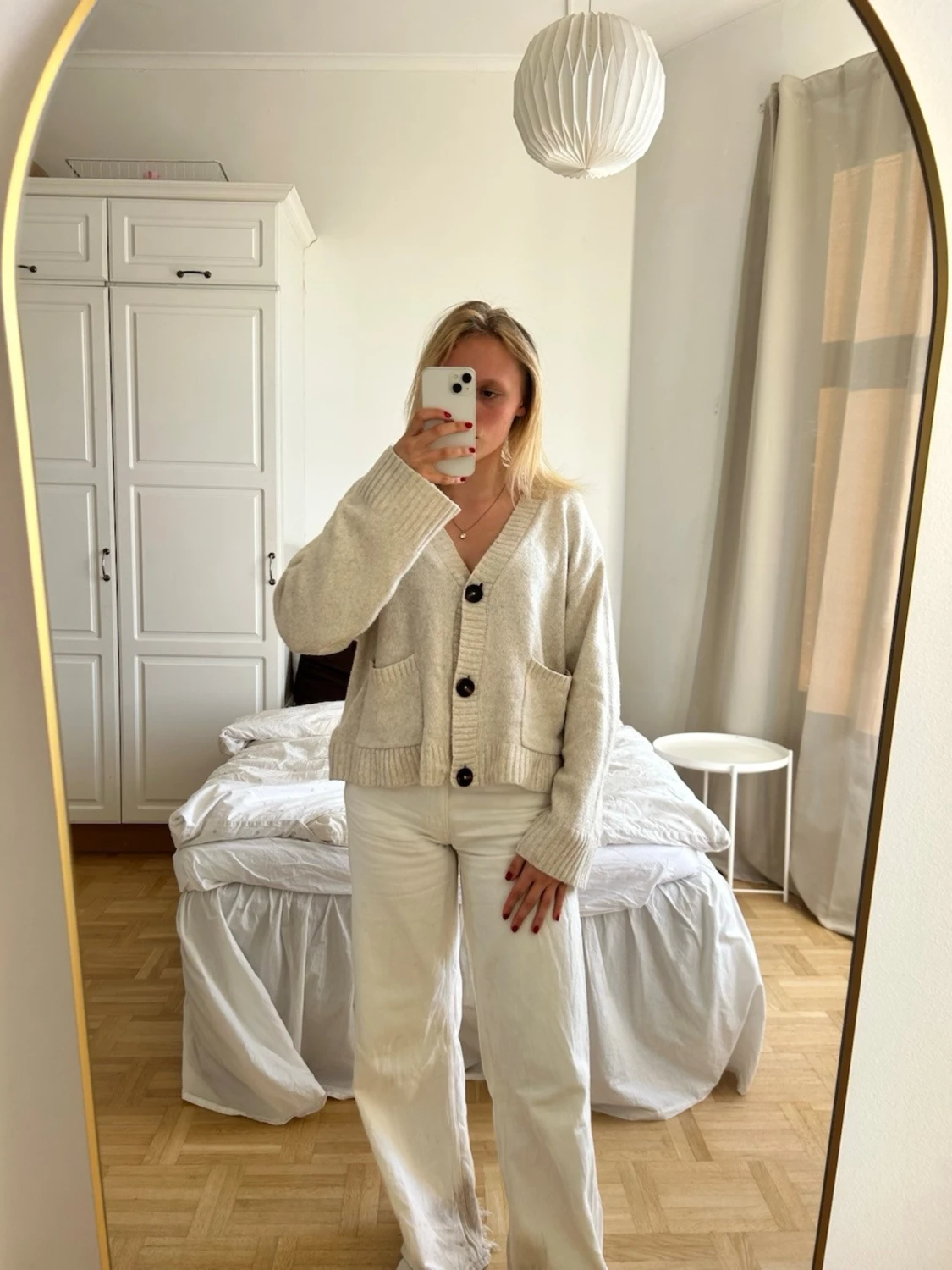 Beige kofta med stora knappar💖💖 - 1