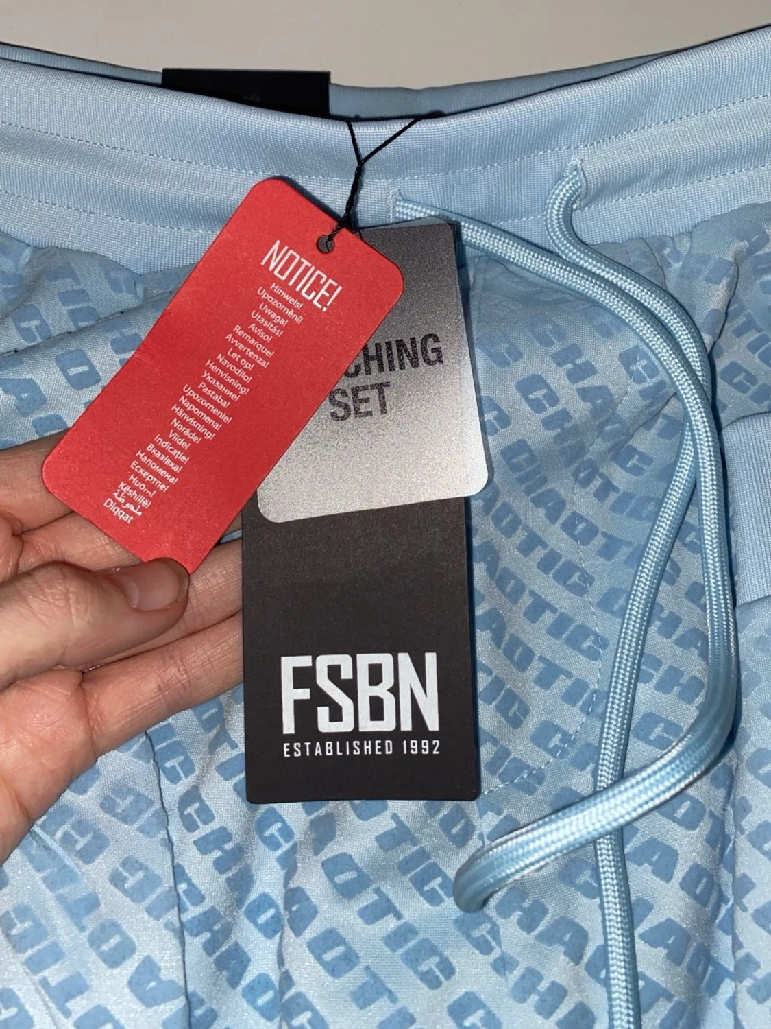 Ljusblåa sopbyxor från FSBN XS - 3