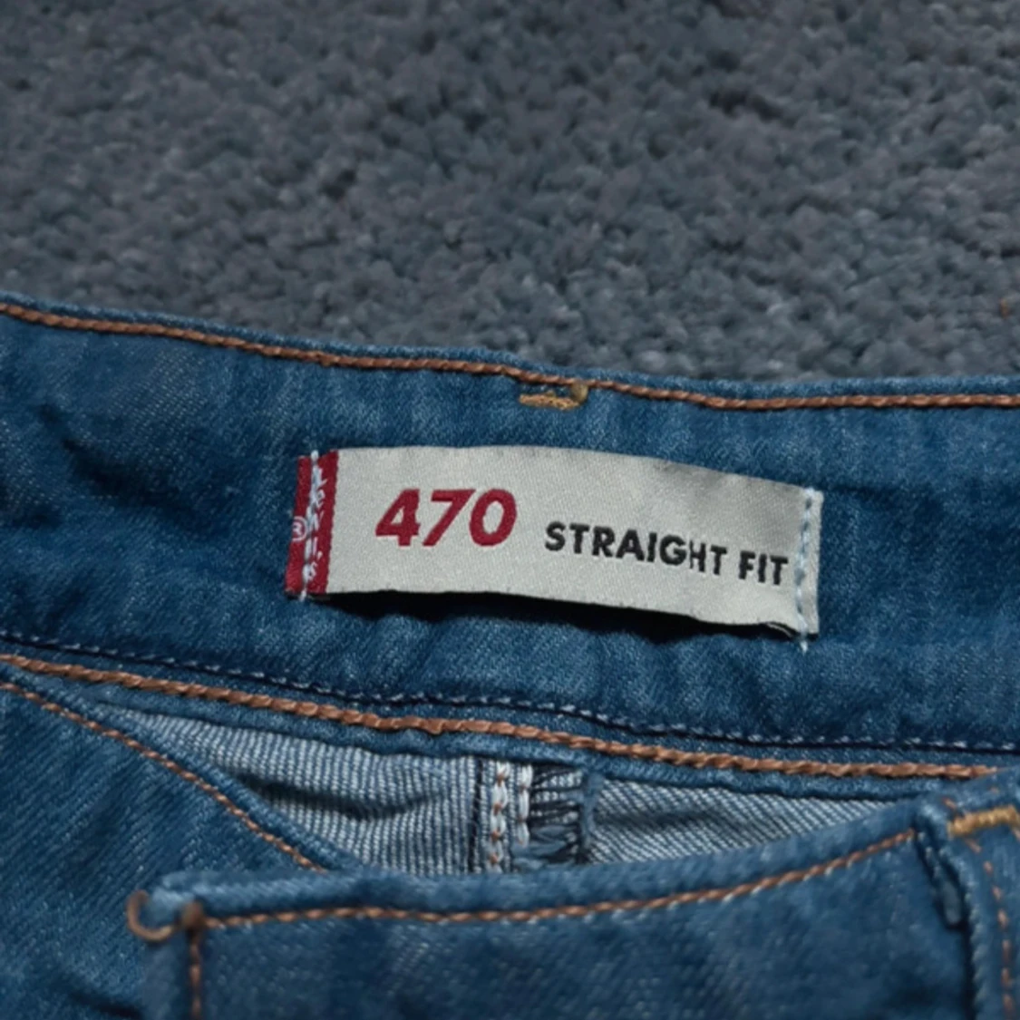 Lågmidjade, vintage, Levi's 470 Straight Fit jeans - 4