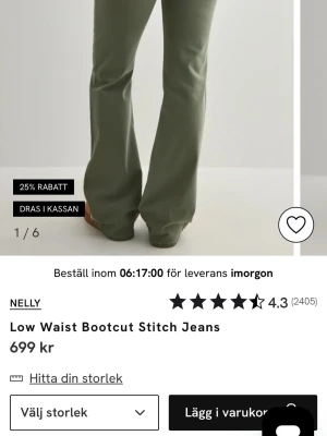 Bootcut jeans med låg midja från Nelly - Helt nya!❣️