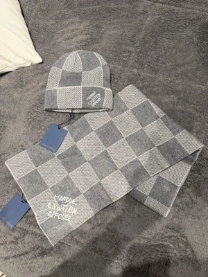 lLv gray beanie + scarf set - Brand new