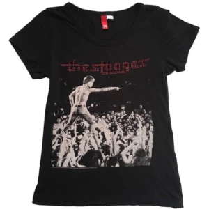Vintage Stooges band tröja/ graphic tee/ T-shirt med tryck, 60tal/ 70tal/ rock/ punk - Unik The Stooges band T-shirt! (Obs! Små defekter, se två sista bilder)