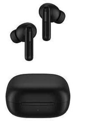 Svarta trådlösa in-ear hörlurar - Snygga svarta trådlösa in-ear hörlurar med laddningsetui. Modern design med slimmad form och silikonproppar för skön passform. Perfekta för musik, poddar och samtal på språng. Kommer med matchande svart laddningsfodral.