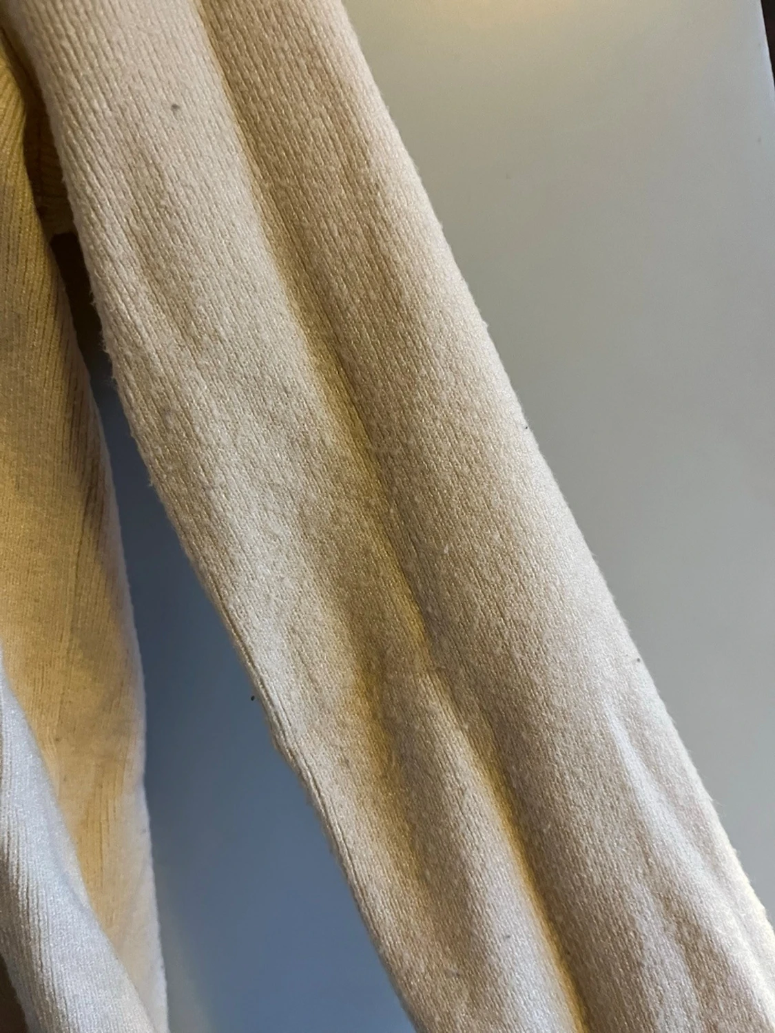 Beige ribbad tröja från BikBok - 2