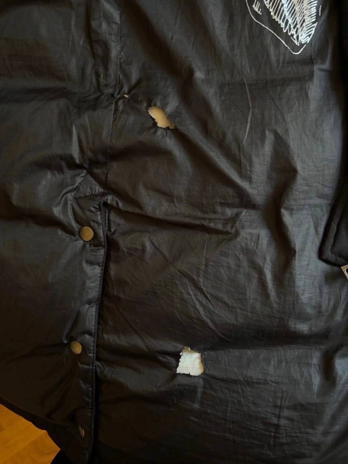 Svart parkas med pälskant från Holies - 6