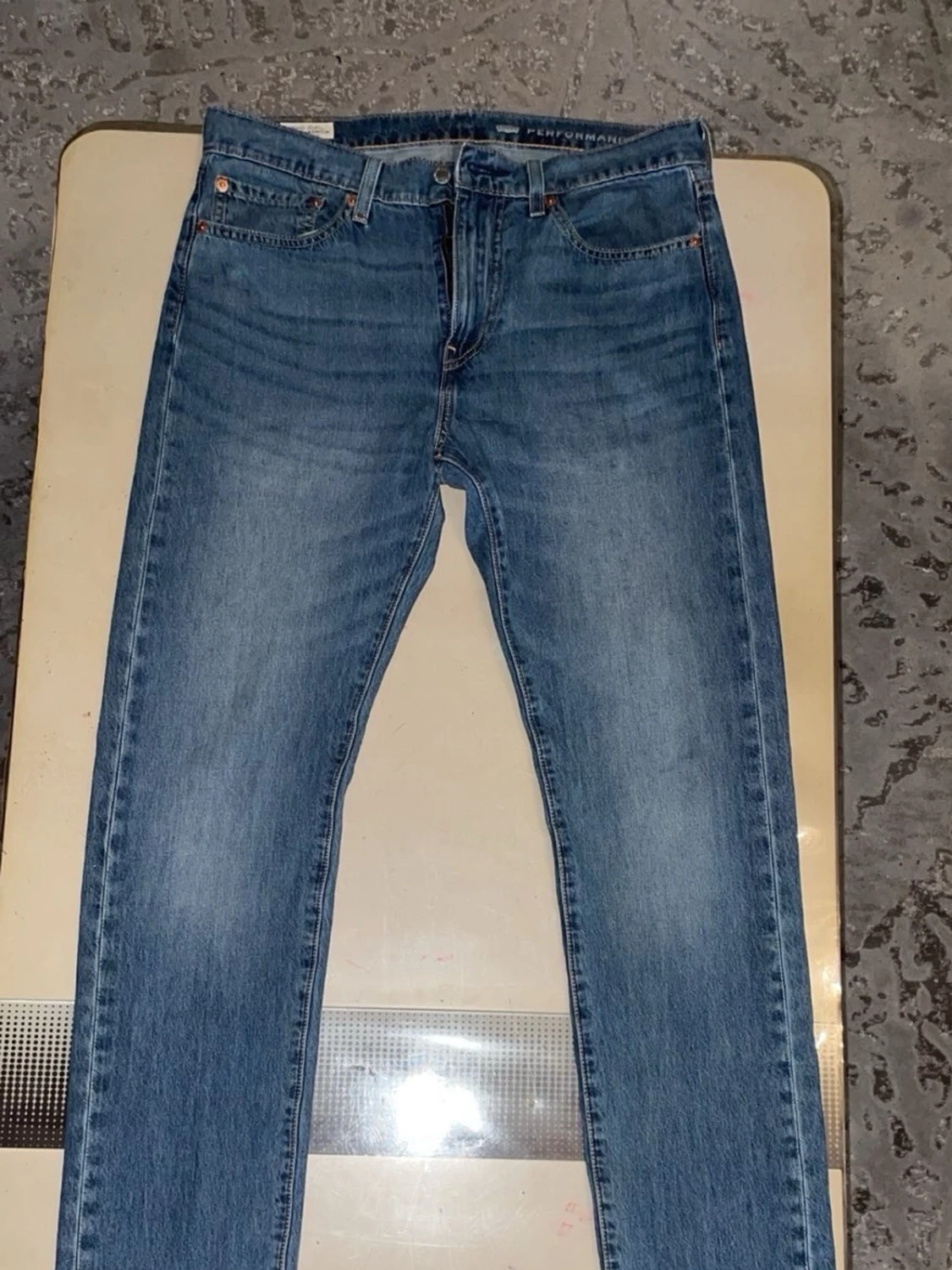 (W31  L34) 510 Levi's blå raka jeans