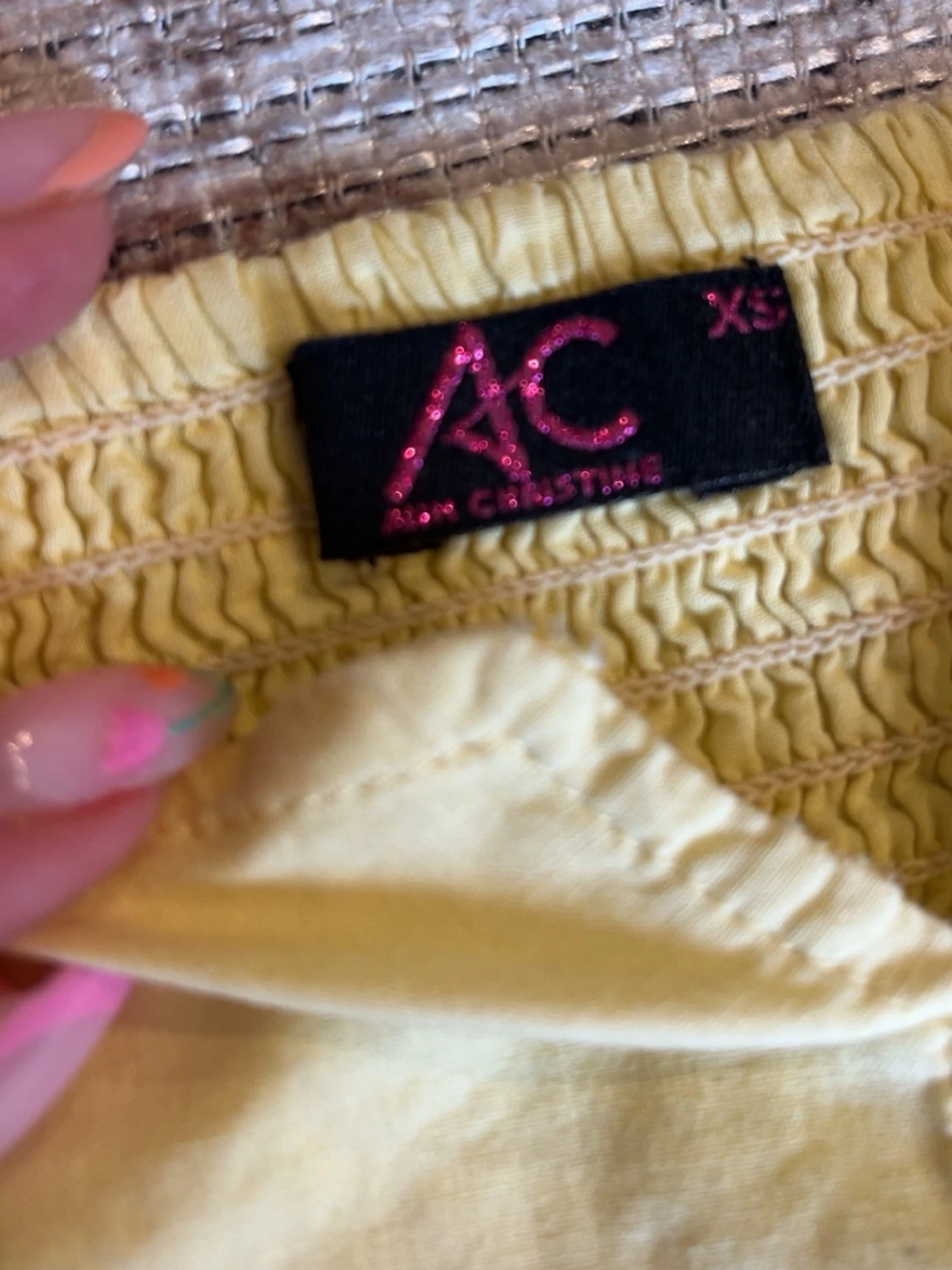 Vintage gul peplum topp  - 5