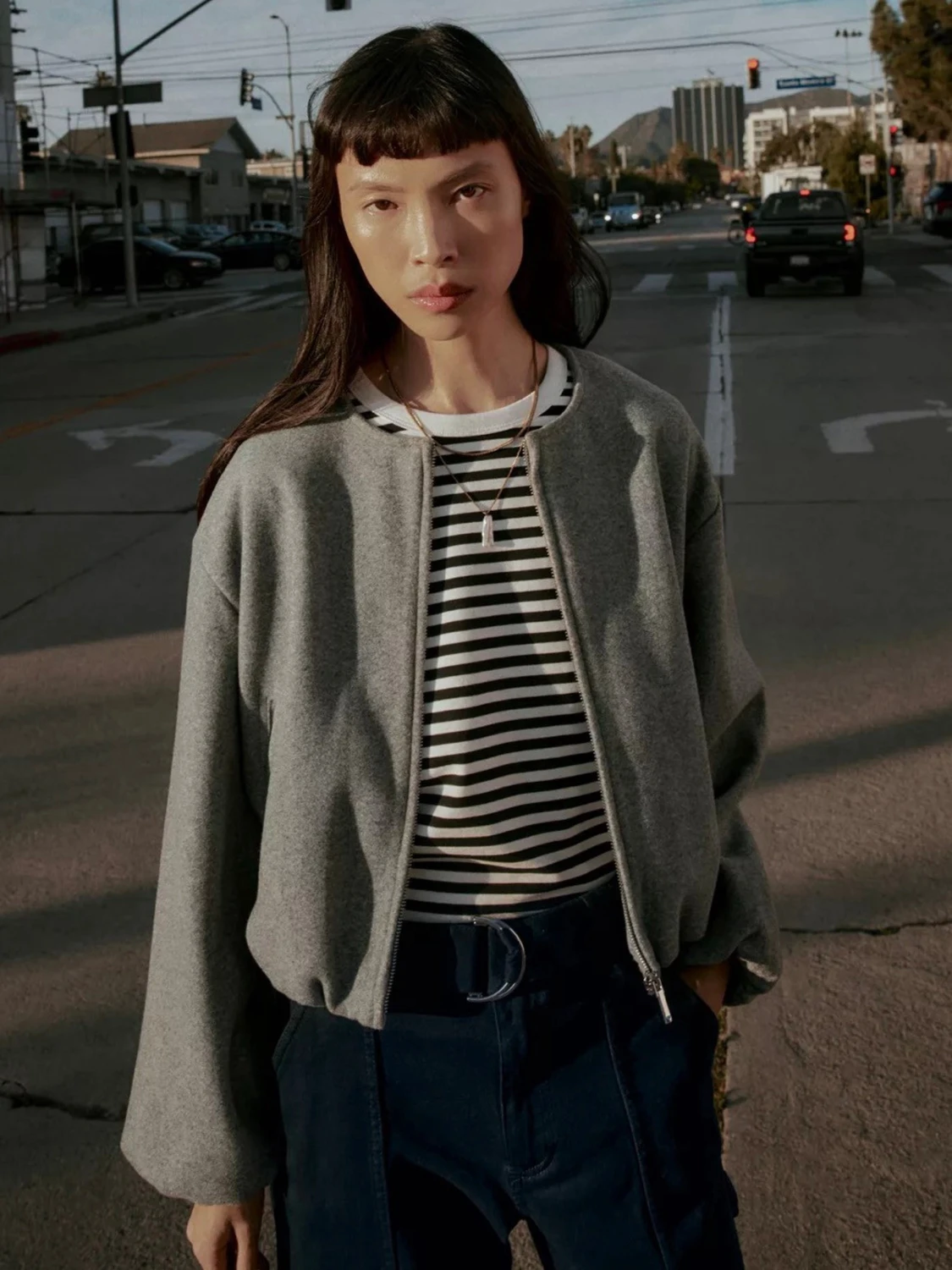 Grå bomberjacka från Zara - 2