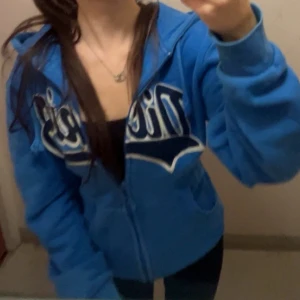 Dickies zip hoodie  - Snygg blå hoodie från Dickies😍Det står storlek:L, men passar till XS för att jag har fixat det. Om ni har frågor skriv!!❤️