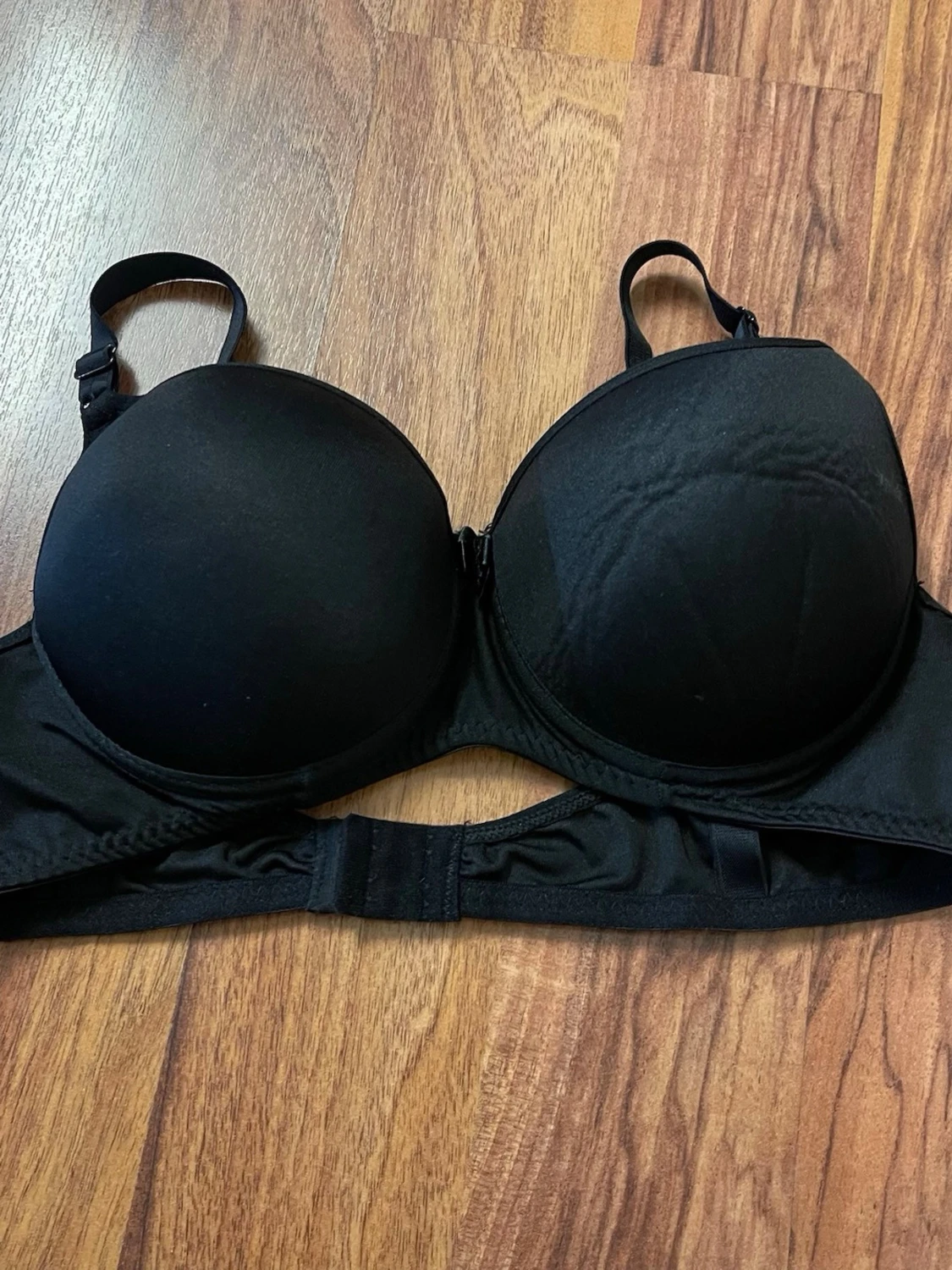 Svart push-up bh med bygel - 1