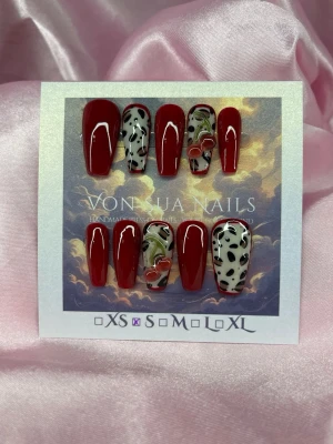 WildCherry (S);Medium Ballerina - S: 15 mm, 11,5 mm, 12 mm, 11 mm, 9 mm , medium längd, ballerinaform.