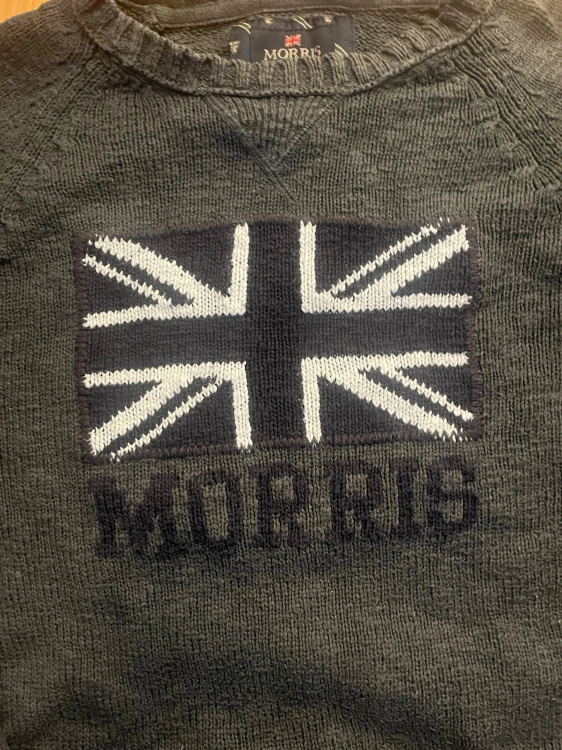 Mörkgrå stickad tröja från Morris - 1