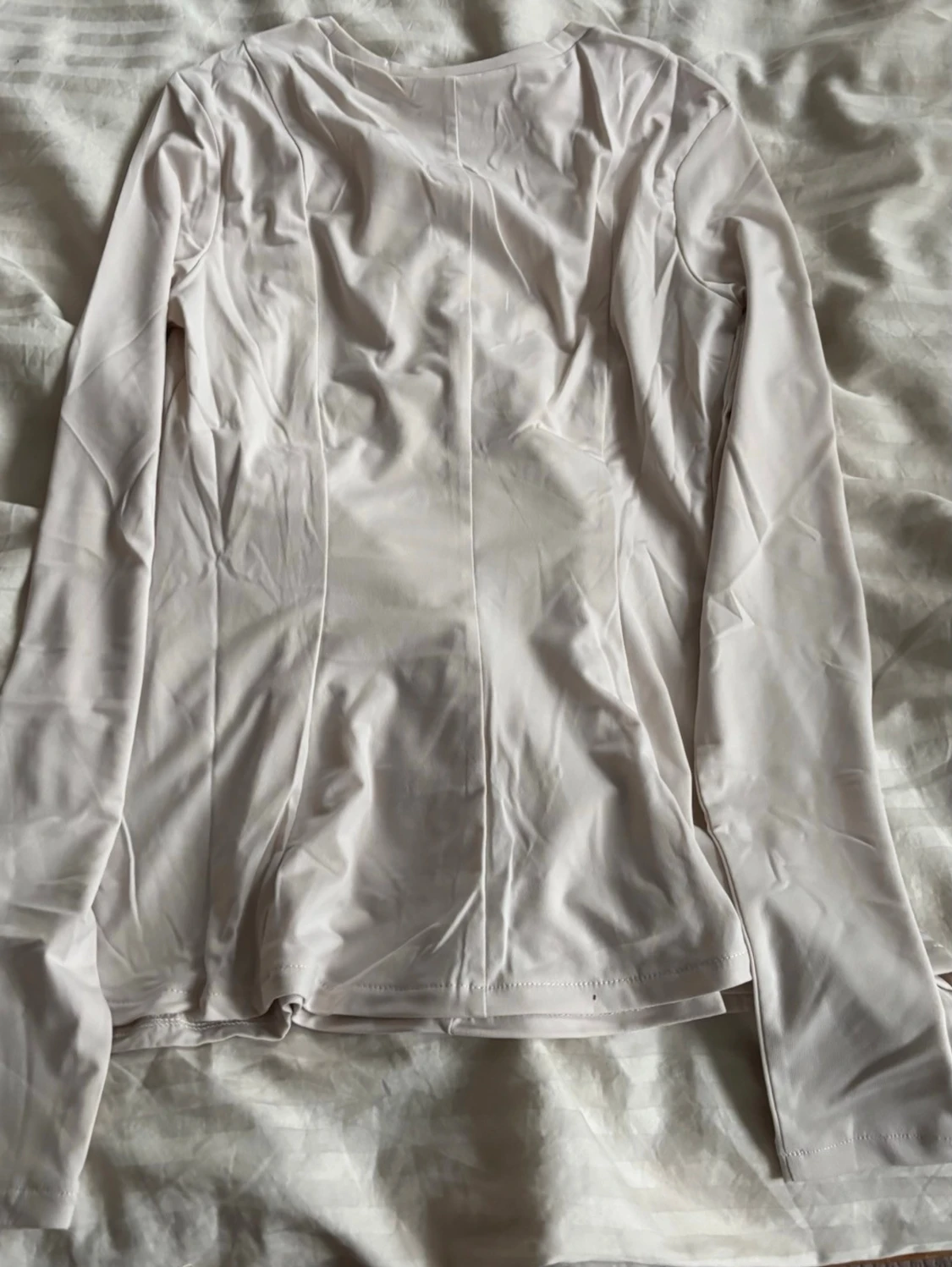 Ljusbeige långärmad topp H&M