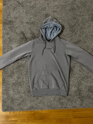 Grå hoodie från McKenzie - Snygg grå hoodie från McKenzie med broderad logga på bröstet. Hoodien har en klassisk känguruficka, dragsko i huvan och mjukt material på insidan. Perfekt för en chill och avslappnad stil.