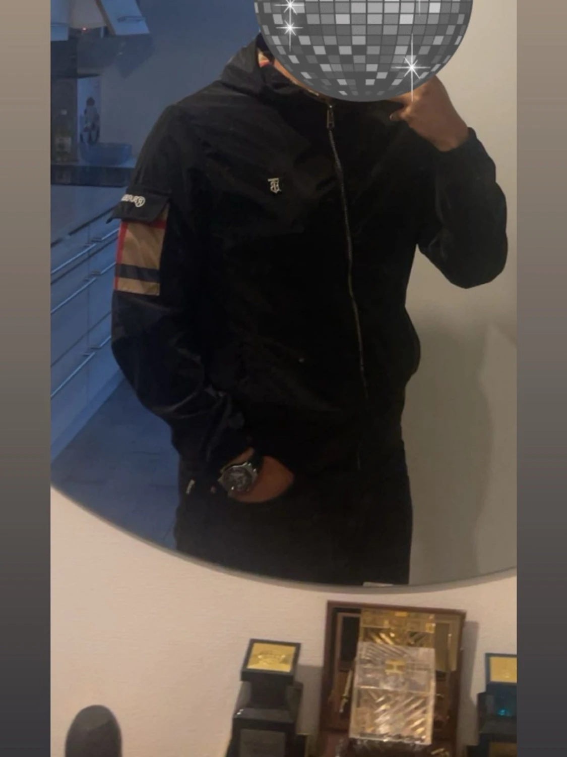 Svart vindjacka från Burberry - 2