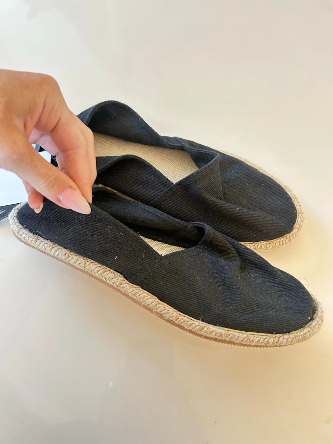 Svarta espadrillesandaler  - 1