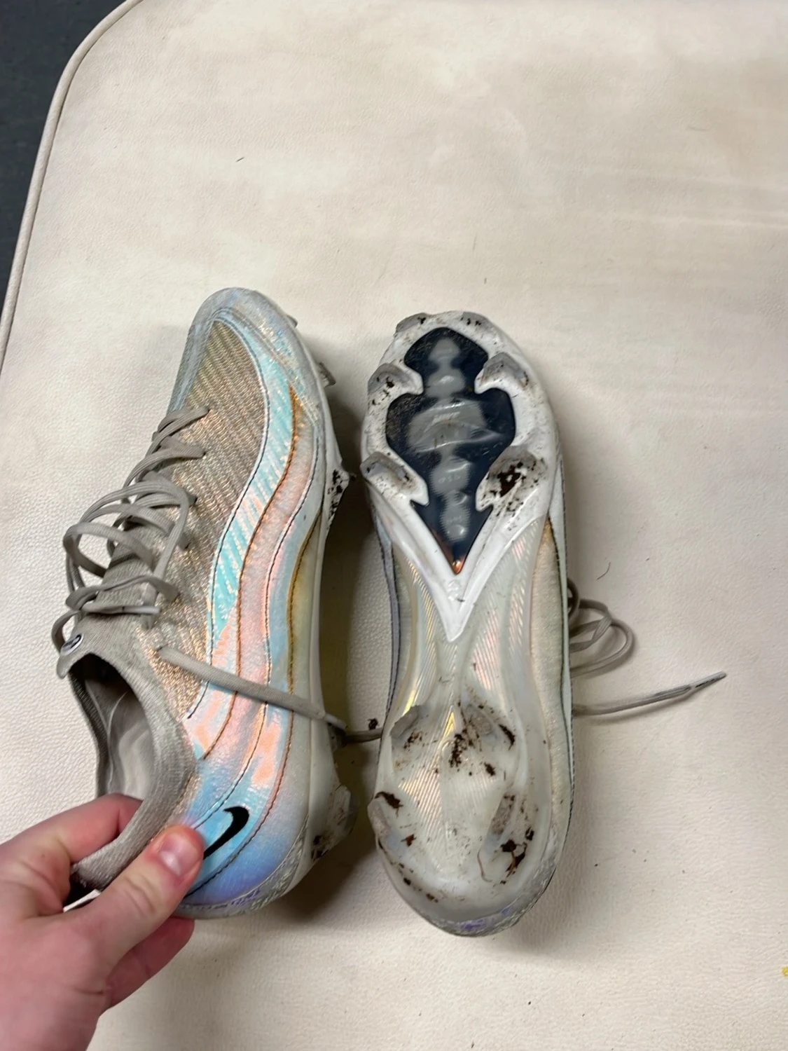 Nike Mercurial silvriga fotbollsskor