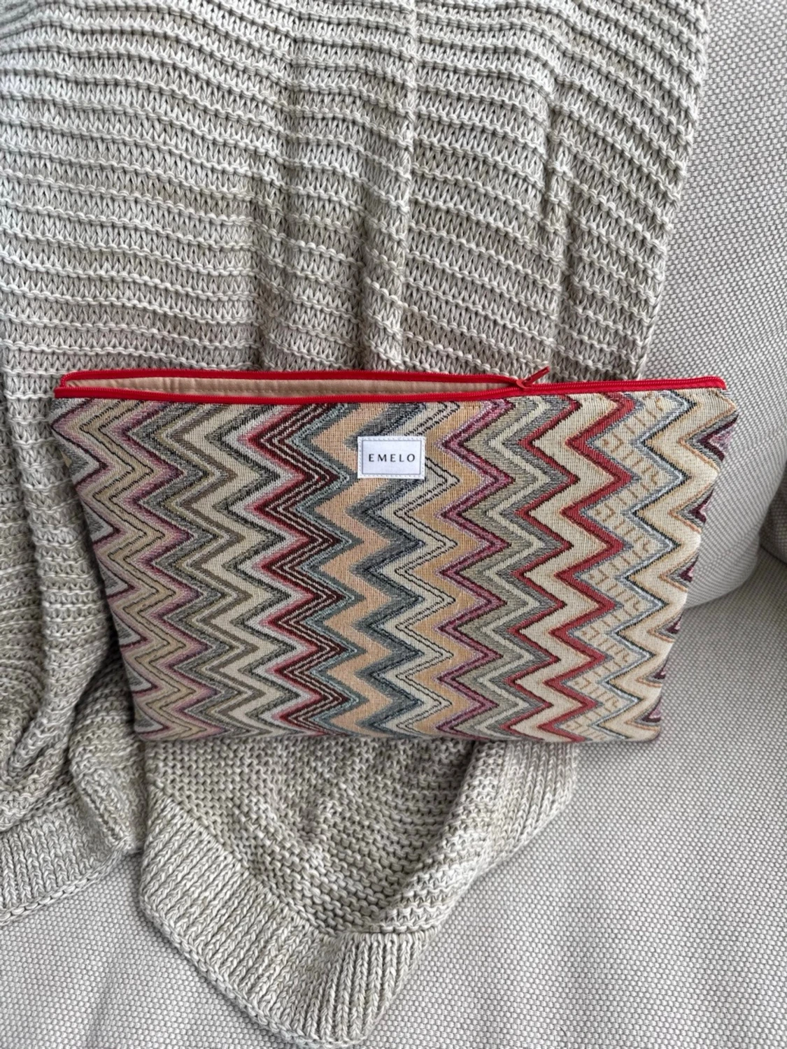 Zigzag-mönstrad datorväska Emelo - 2