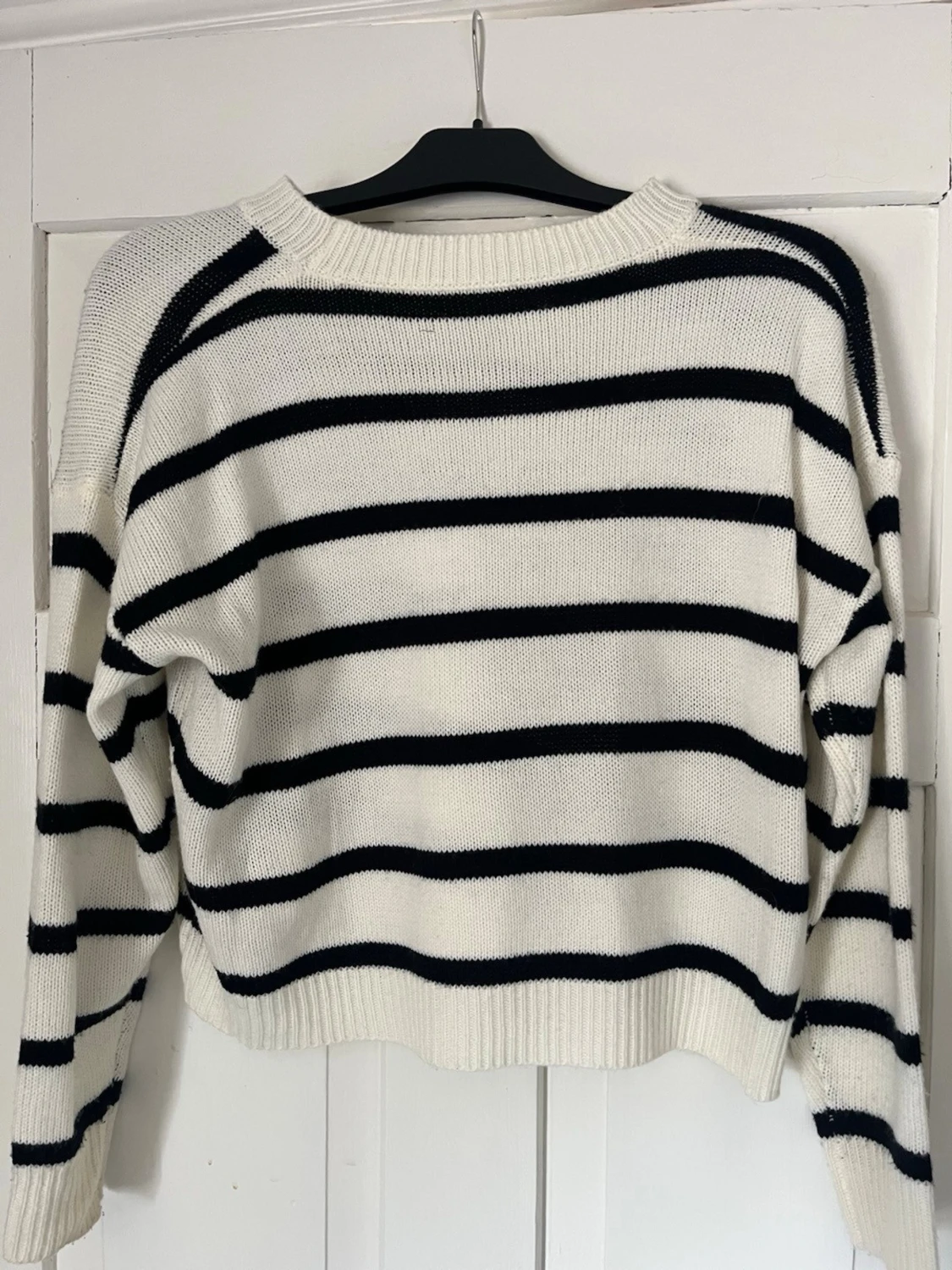 Randig stickad tröja från SHEIN