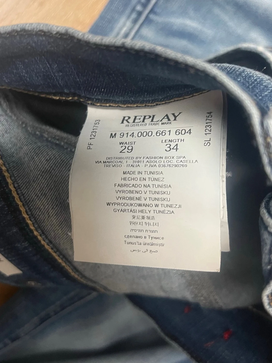 Blå replay anbass jeans - 4