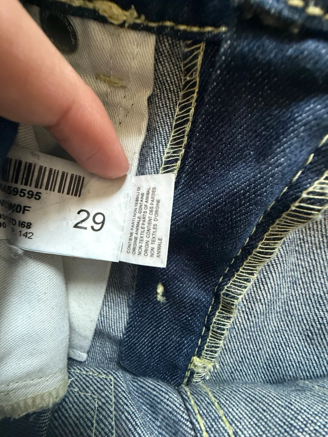 Mörkblå dondup jeans  - 3