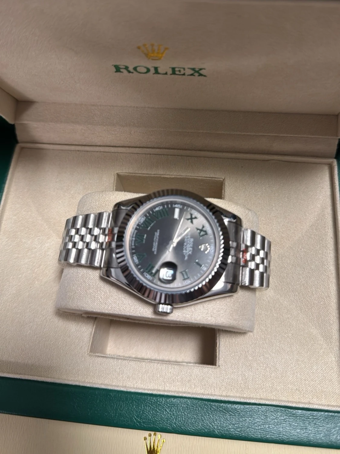 Rolx Role Wimbledon Datejust Topp, Automatisk - 5