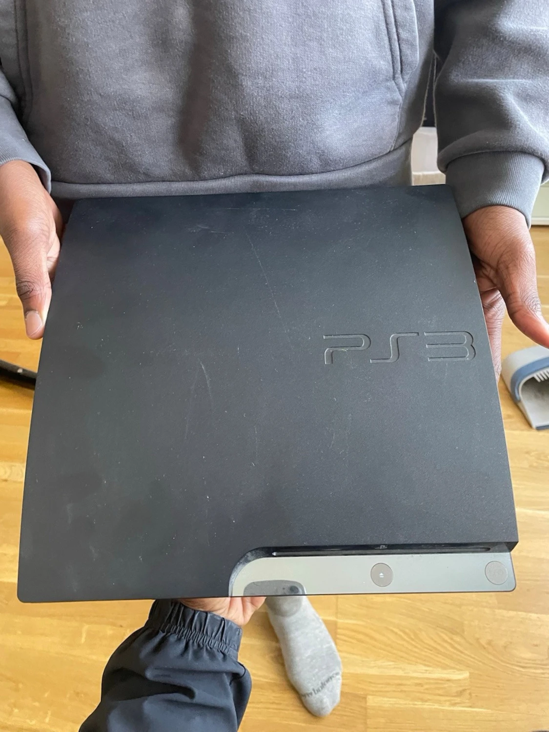 PlayStation 3 Slim svart konsol