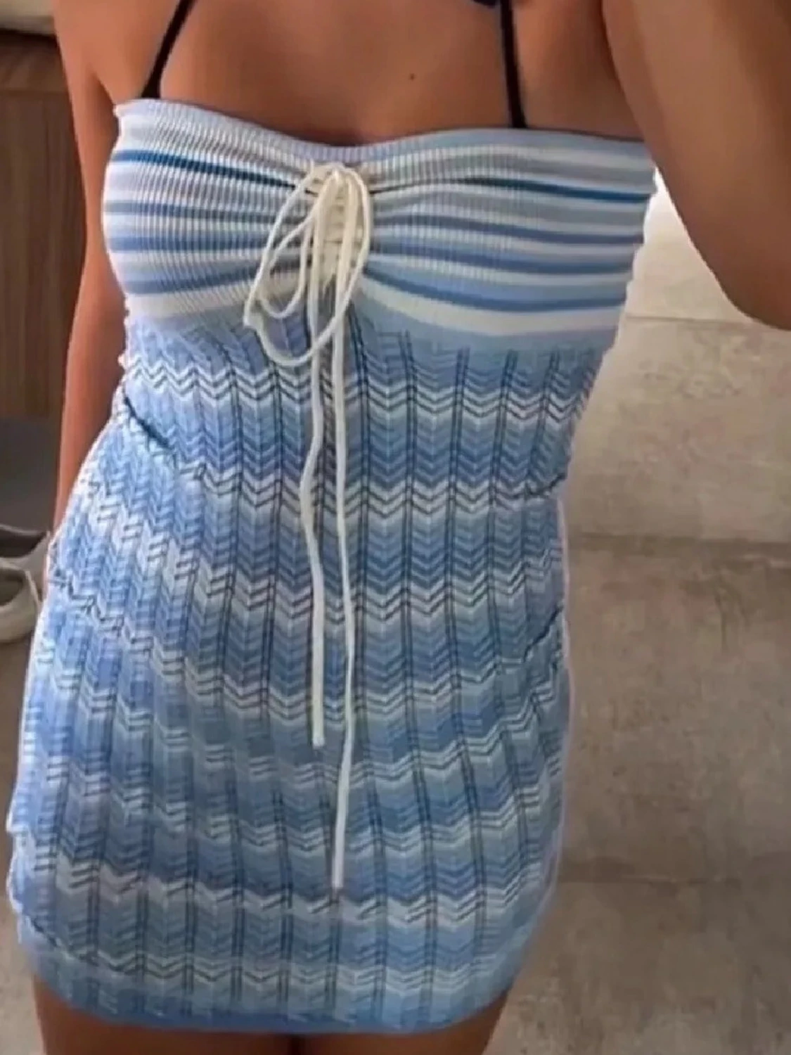 Superfin blå klänning - 3