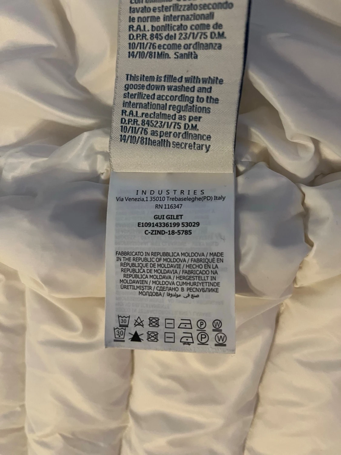 Vit Moncler Gui väst - 6