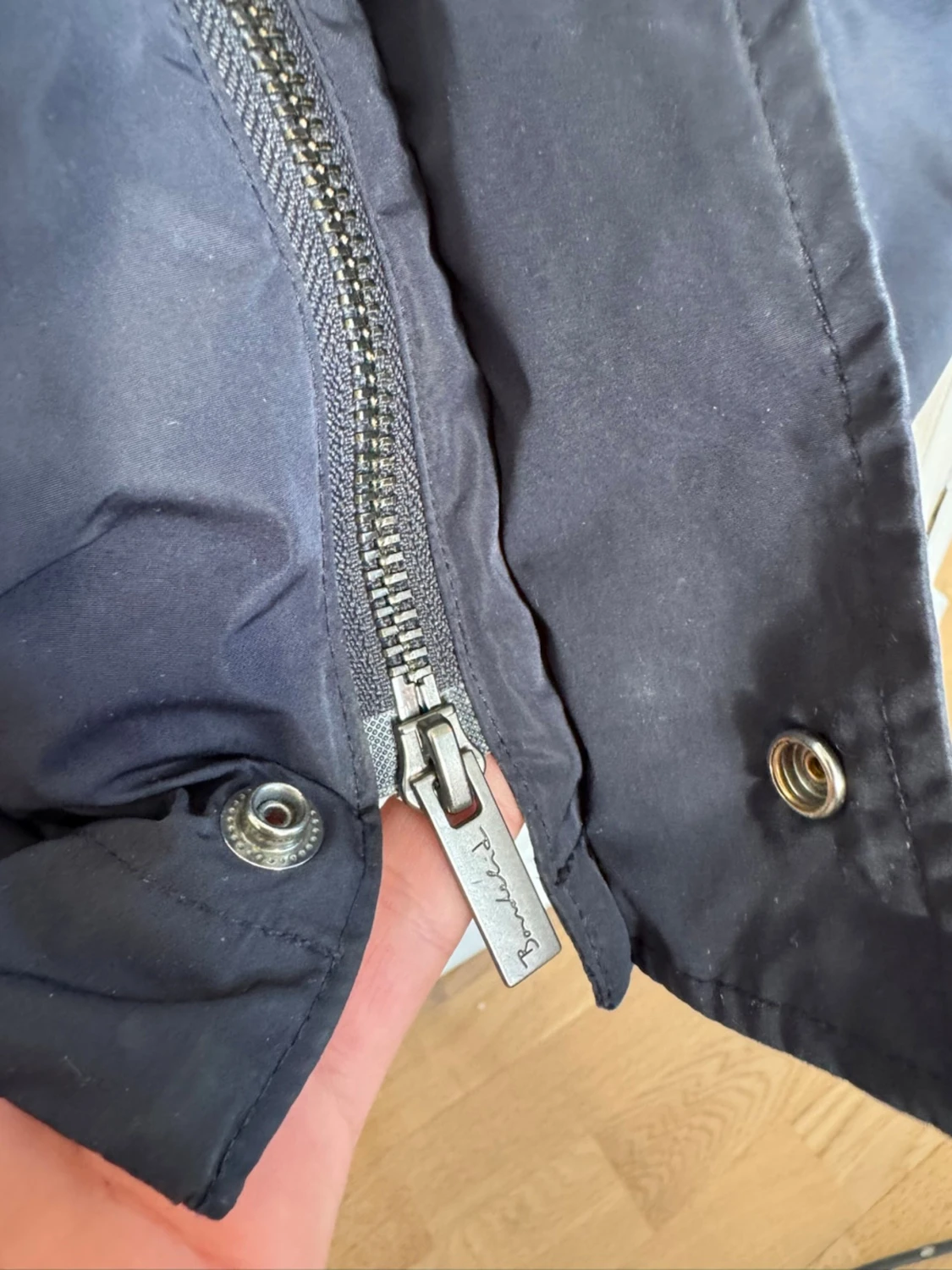 Mörkblå vindjacka med fickor - 3