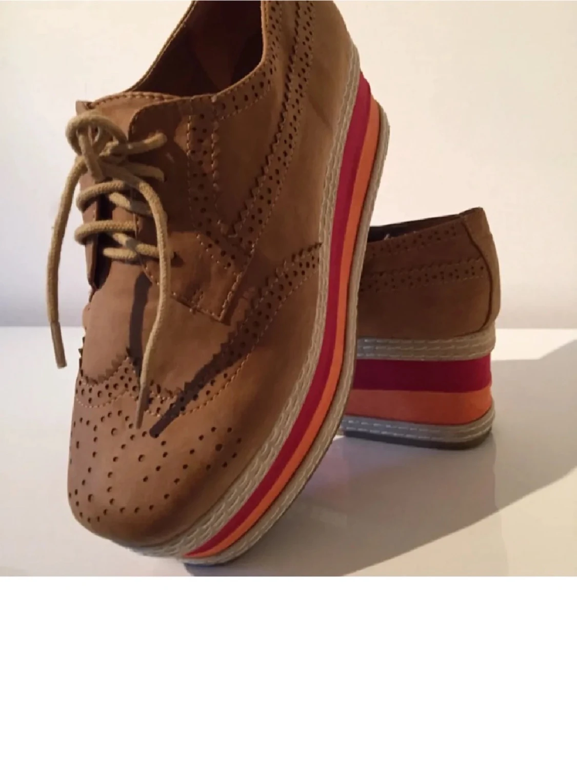 Nature Breeze Platåskor i brunt, storlek 37 - 1466962424