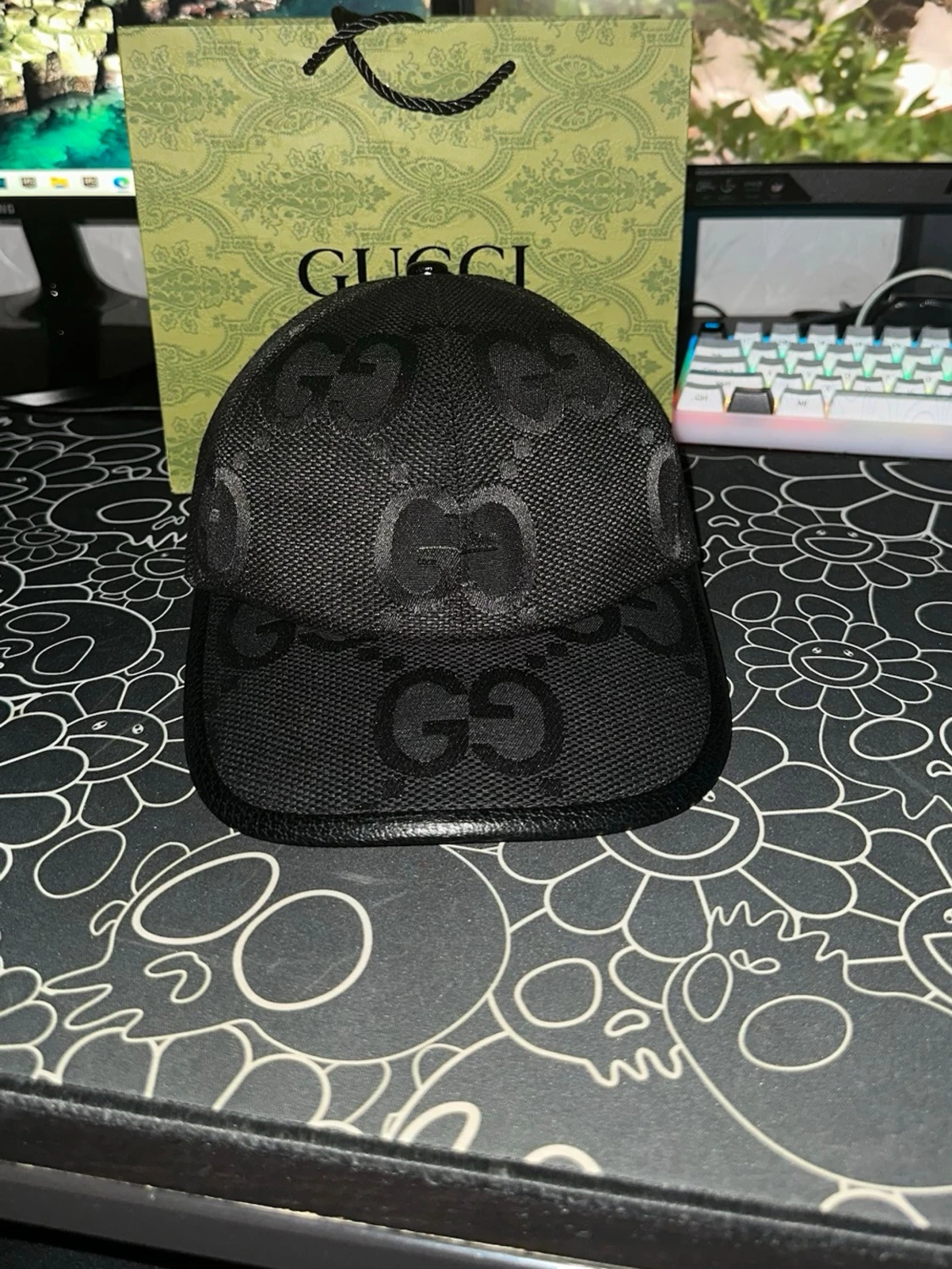 Svart Gucci keps 