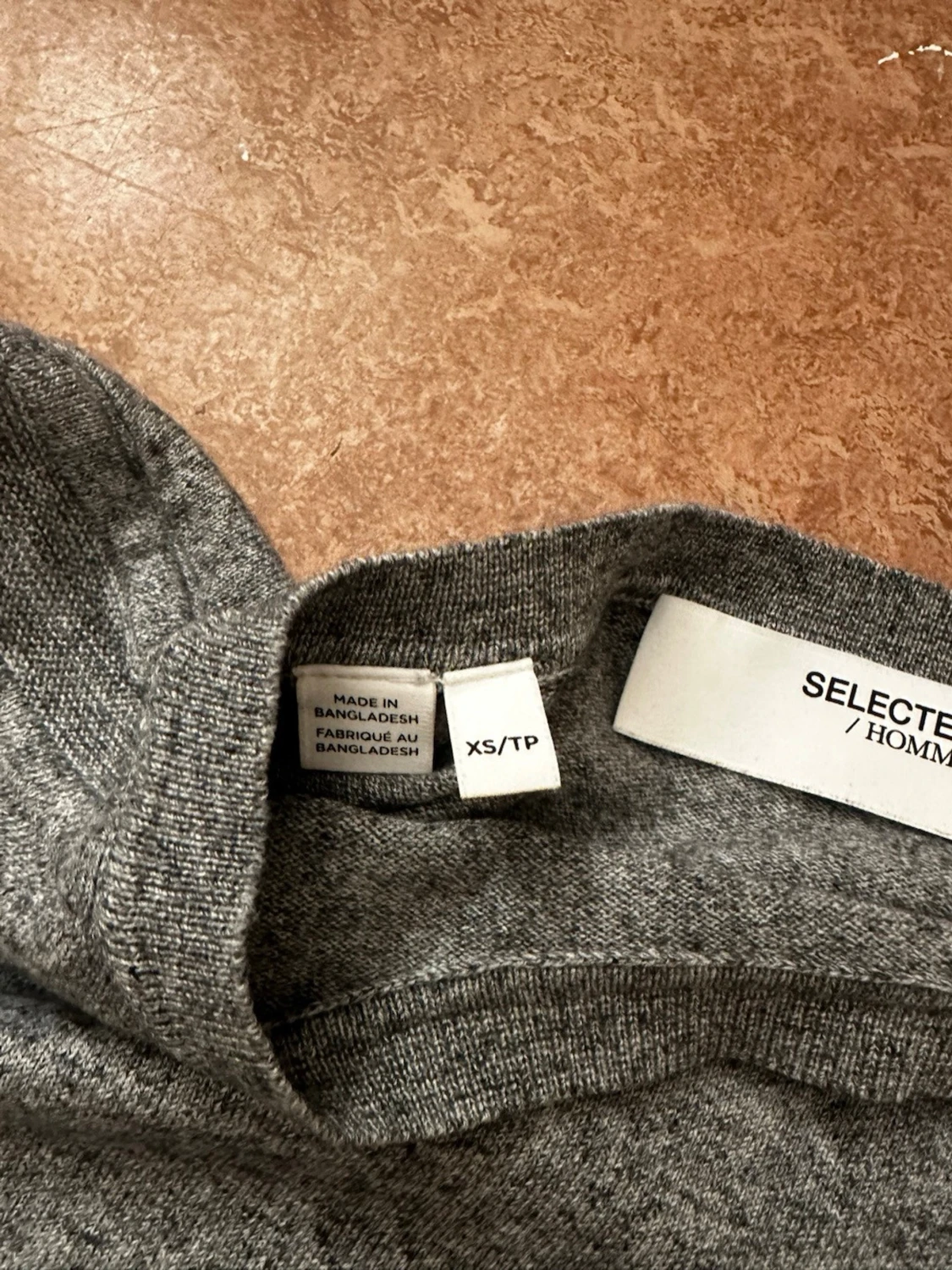 Grå basic tröja i bomull - 3