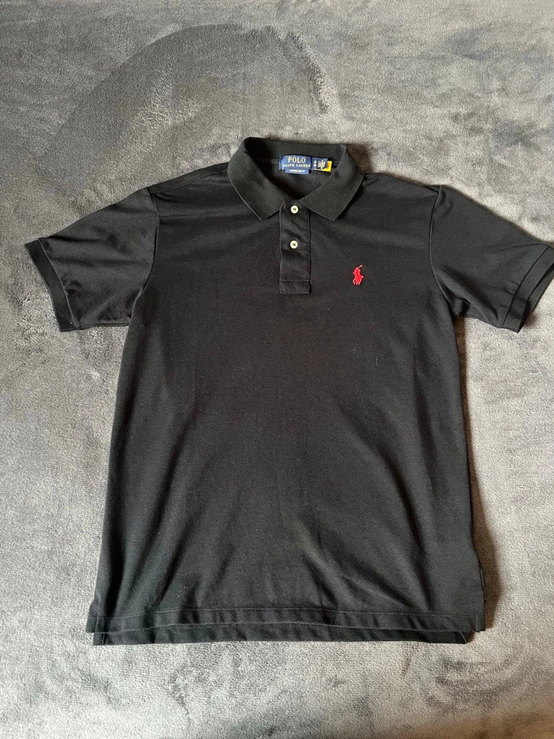 Svart pikétröja från Ralph Lauren