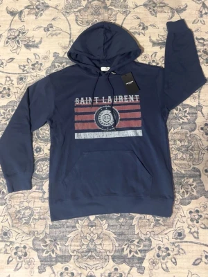 Saint laurent hoddie mörkblå - Aldrig testad storlek M 