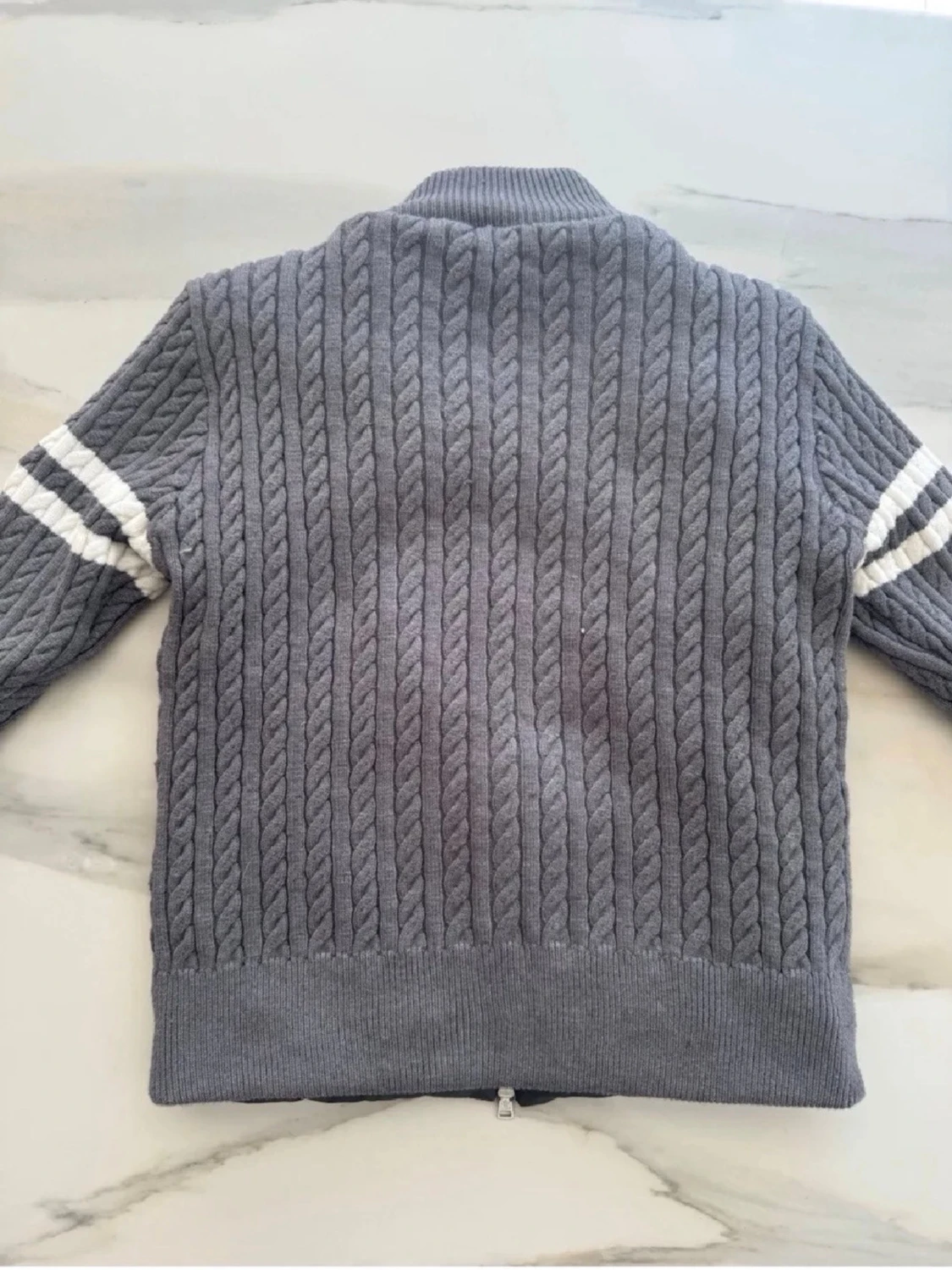 Grå Moncler cardiganjacka med dragkedja - 1