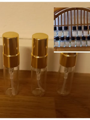 Essnce splitpaket  - 3 stycken 3 ml glasdekanter med spray ✨️Välj bland dofterna som finns på listor bland bilderna 