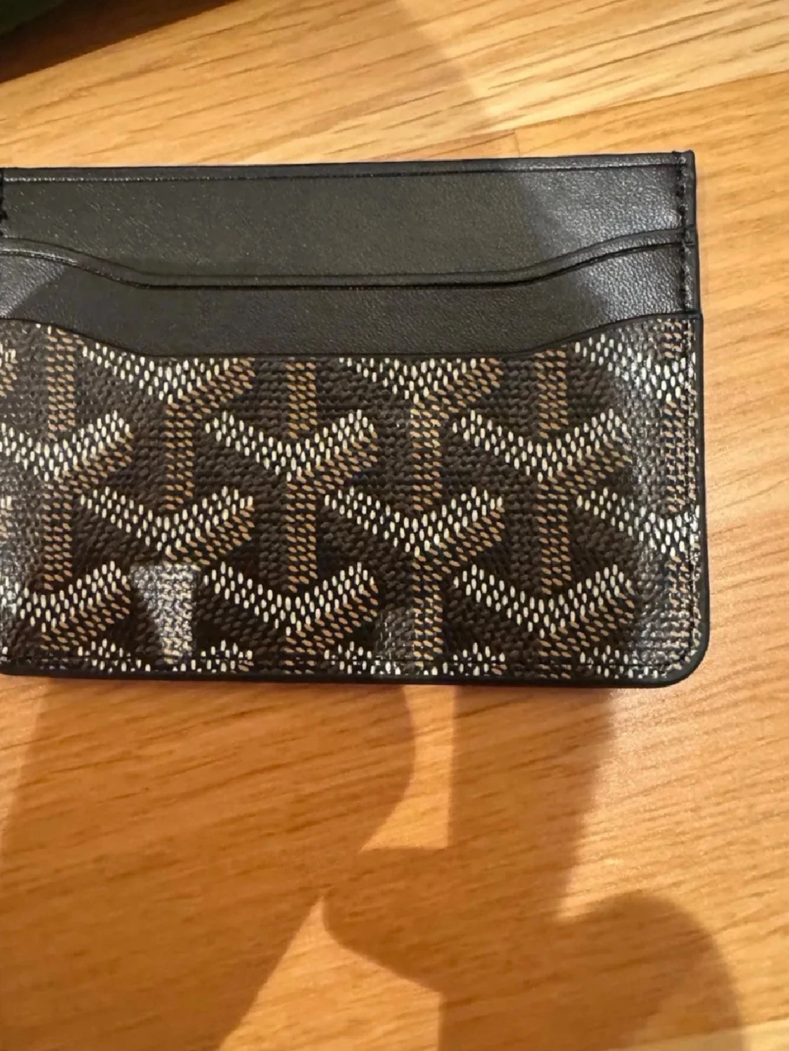 Svart kort hållare  - 1