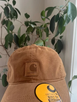 Brun Carhartt keps - Säljer en snygg brun keps från Carhartt med klassisk böjd skärm och justerbar rem bak. Aldrig använd, lappen finns kvar. Kostar ca 400-500kr ny