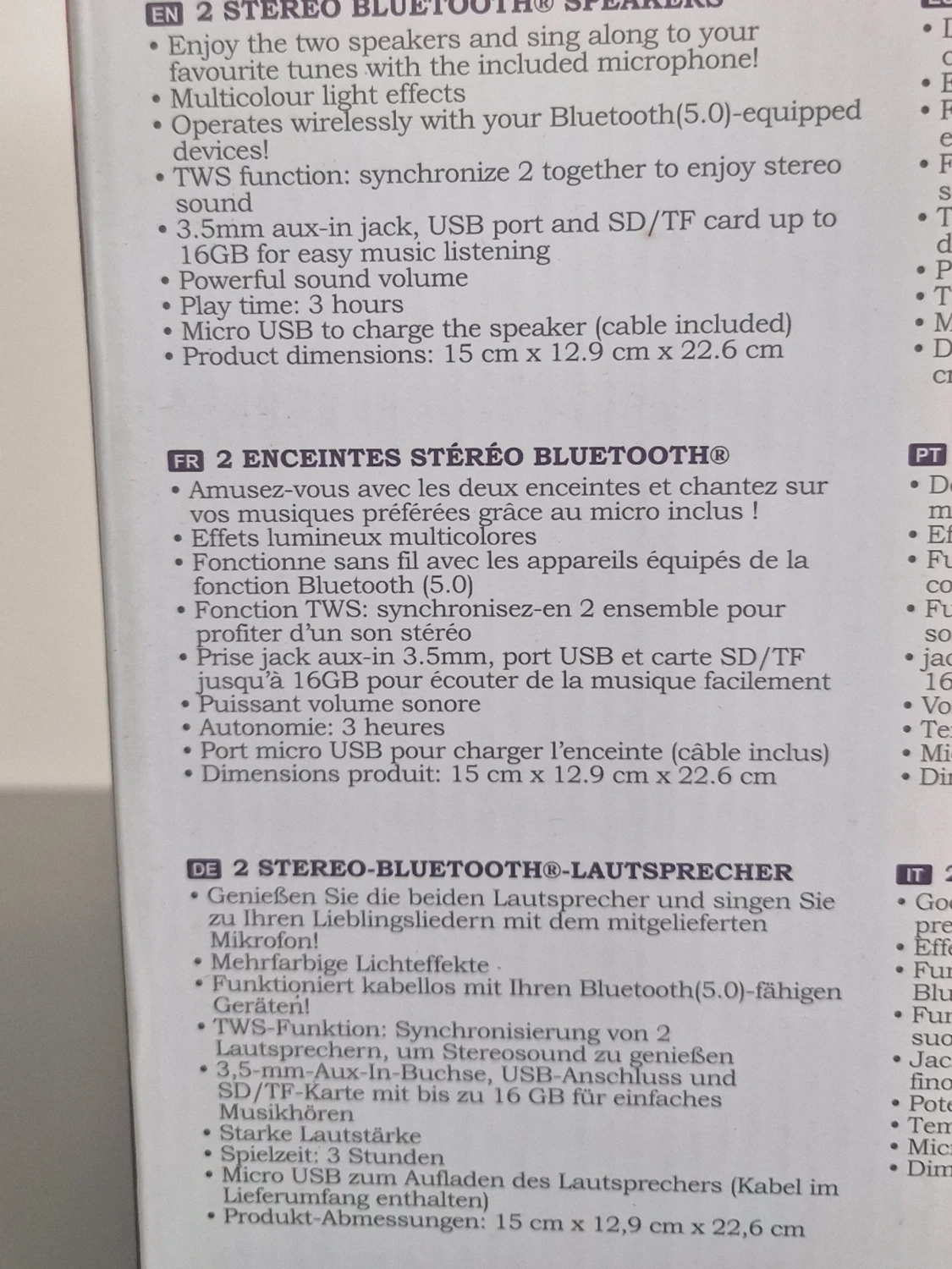 Lexibook trådlösa Bluetooth-högtalare - 3