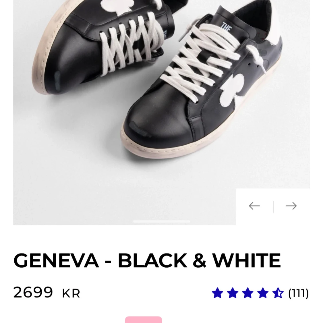 Geneva sneakers svart och vit