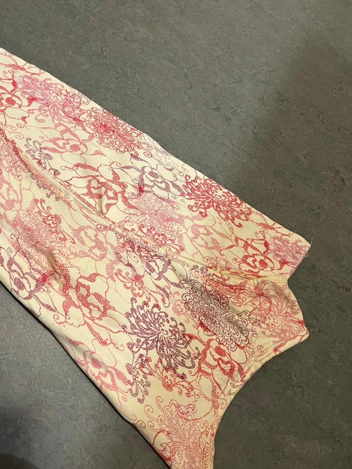 Mönstrad oneshoulder topp - 2