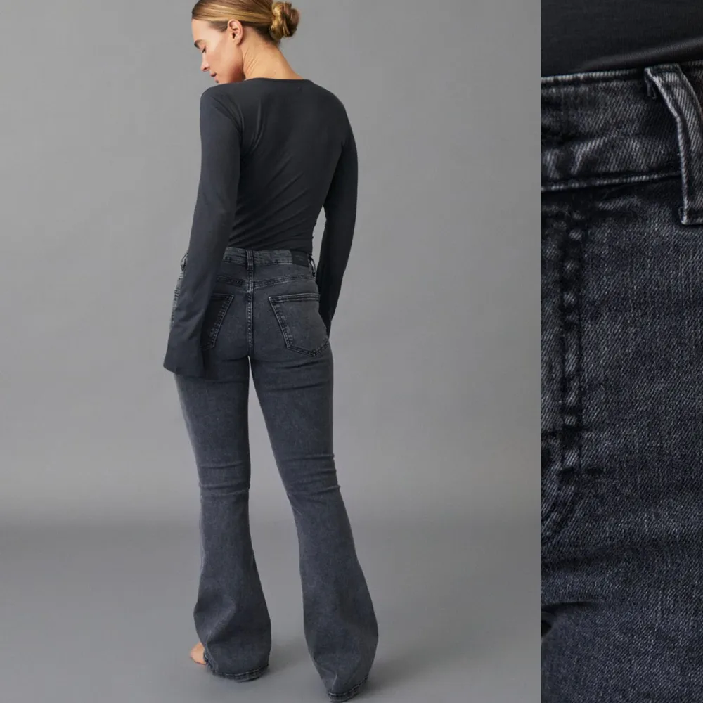 Bootcut jeans från Ginatricot. Nypris 499kr och knappast använda. Jeans & Byxor.