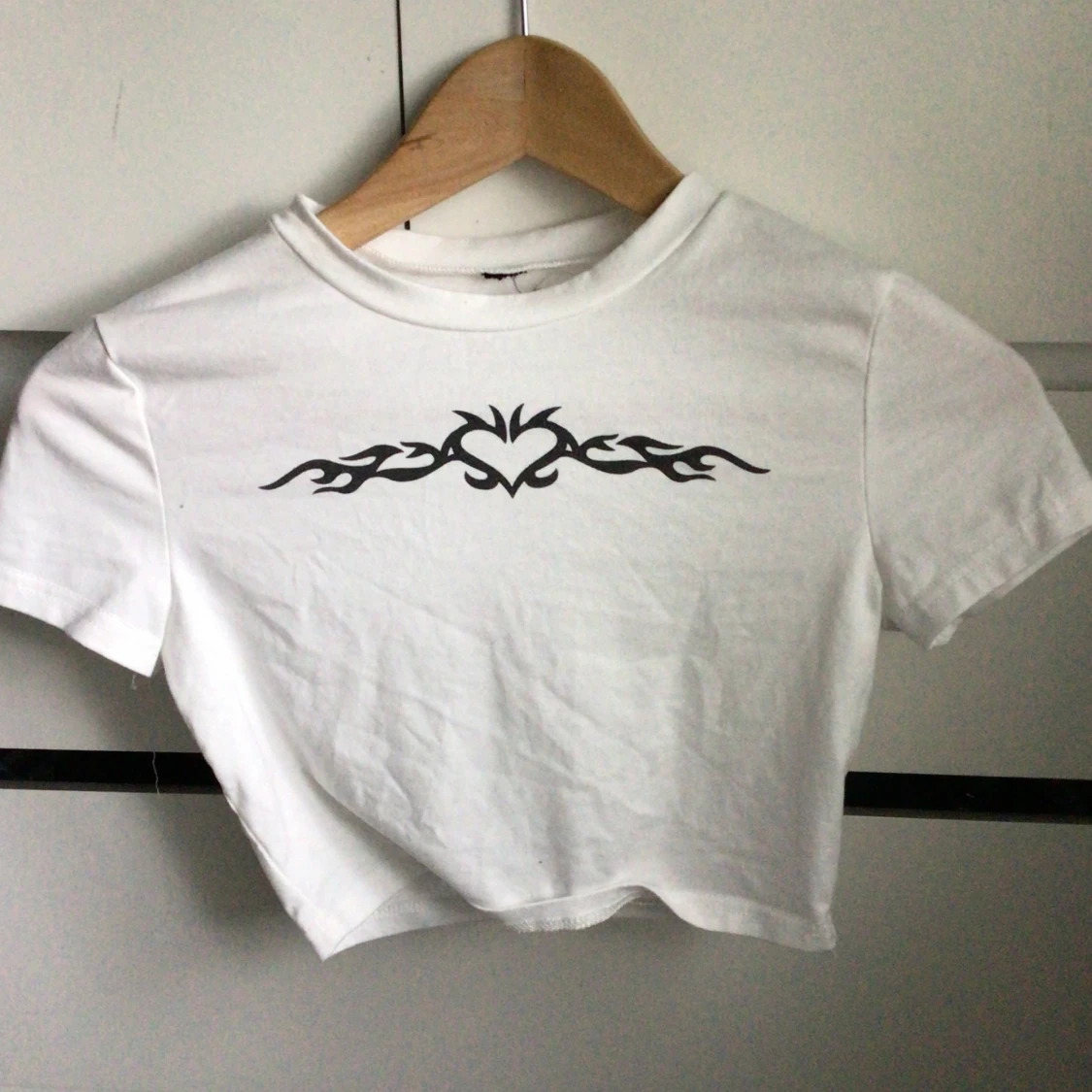 Vit T-shirt med tryck