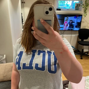 Grå T-shirt  - Basic grå T-shirt med ett tryck på där det står UCLA