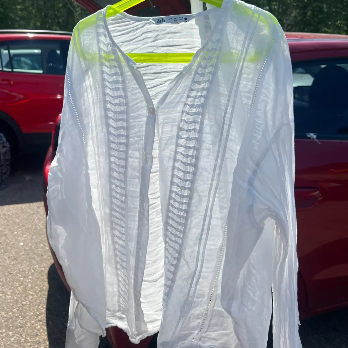 Zara tunn genomskinlig skjorta S