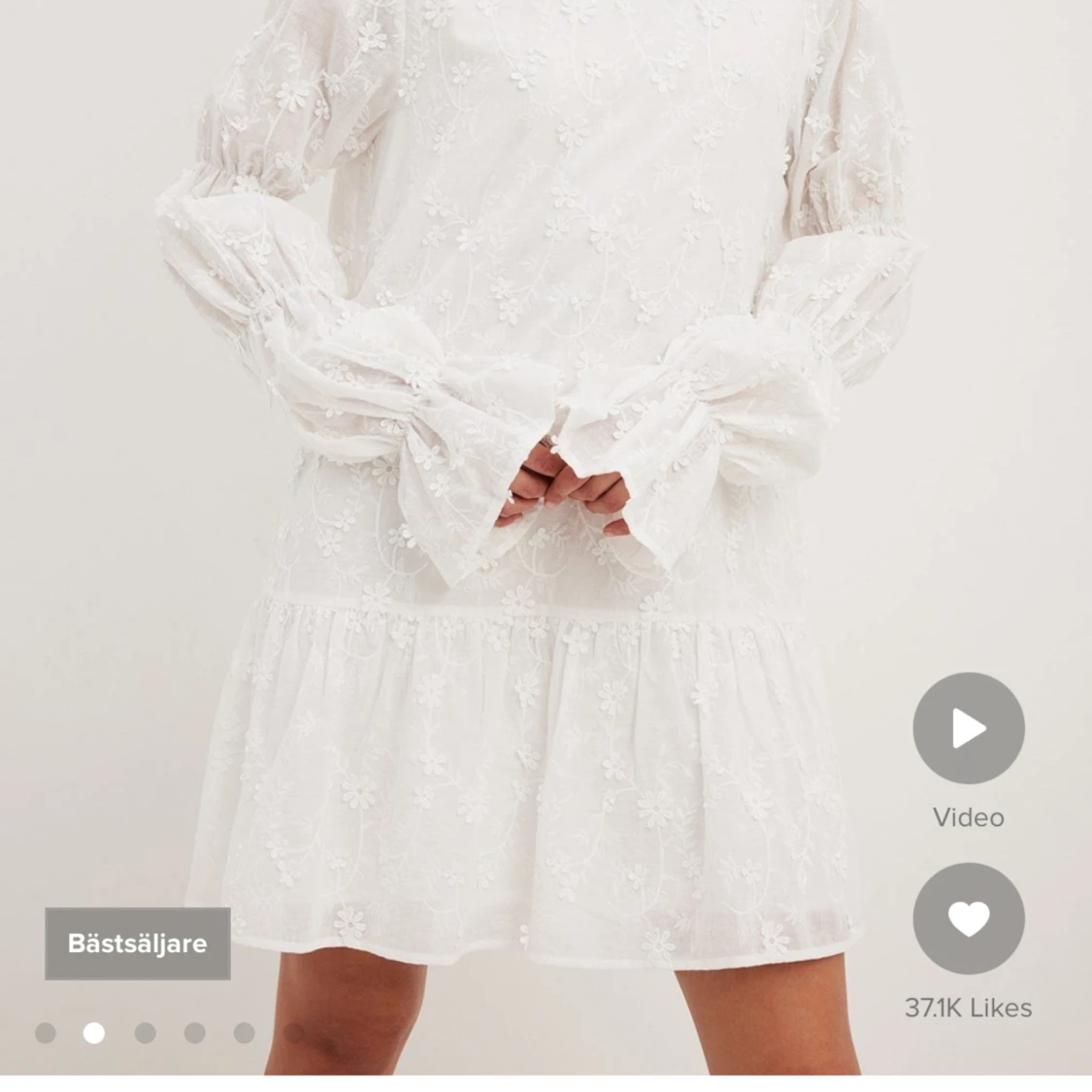 Vit sommarklänning - 90