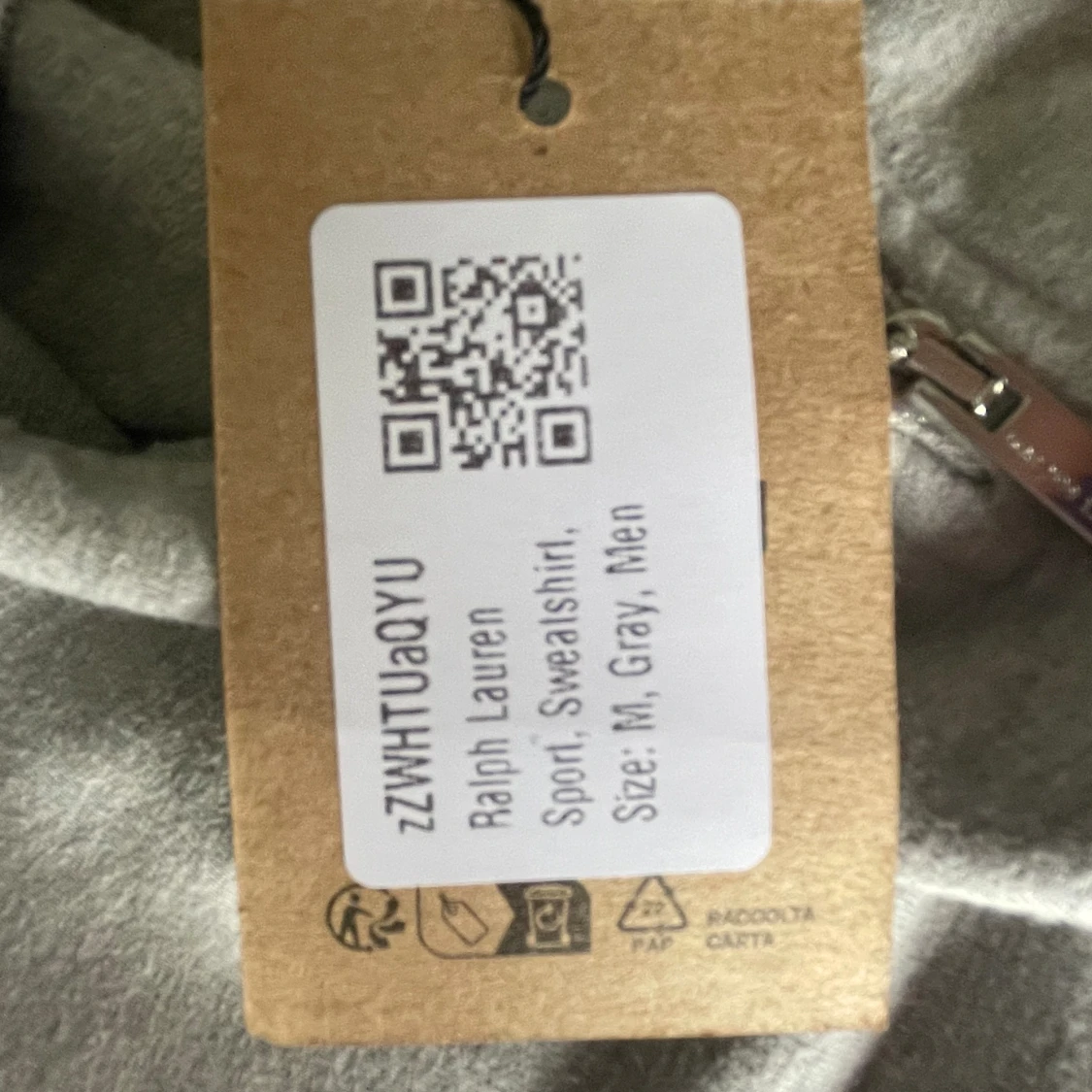 Ralph Lauren zip up/tröja/krage - 92